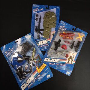 Vintage GI Joe Hall of Fame Accessory lot Hasbro 1990s